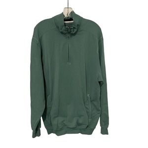 Cutter & Buck‎ Green Quarter Zip Pullover Logo'd Large Pre-owned